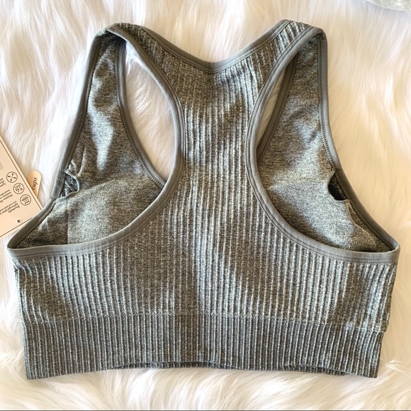 Grey BCBGeneration ribbed sports / leisure bra - Picture 5 of 8